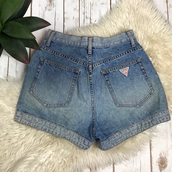 guess high waisted shorts